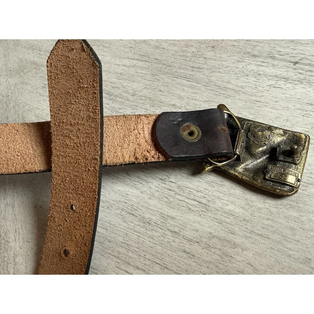 Vintage 1982 Great American Buckle Painter Paint Brush Roller Belt Buckle 38.5”